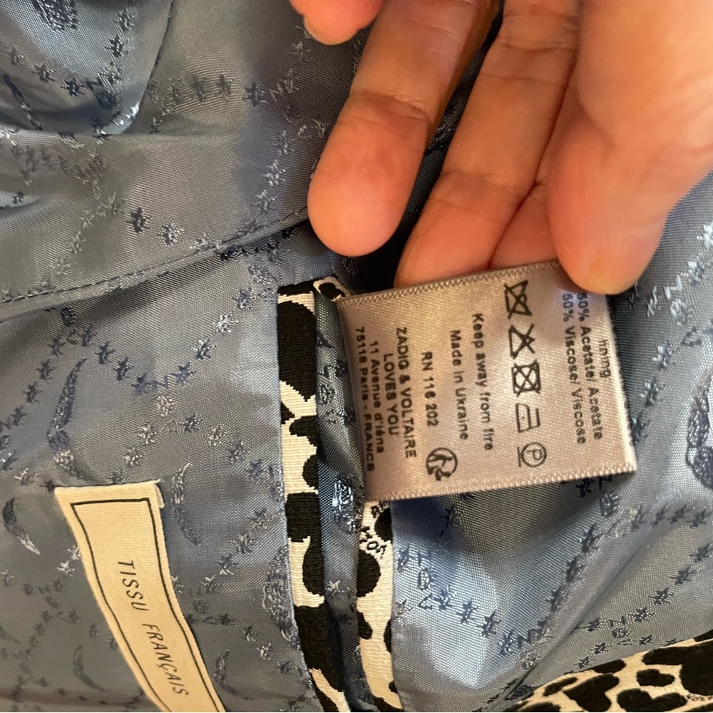 EUC Zadig & Voltaire Black Heart Blazer - Picture 6 of 11